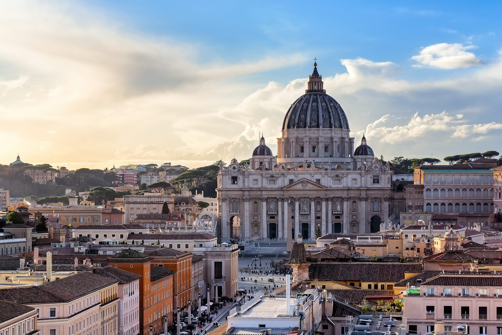 St Peter's Basilica and the surrounds of the Vatican