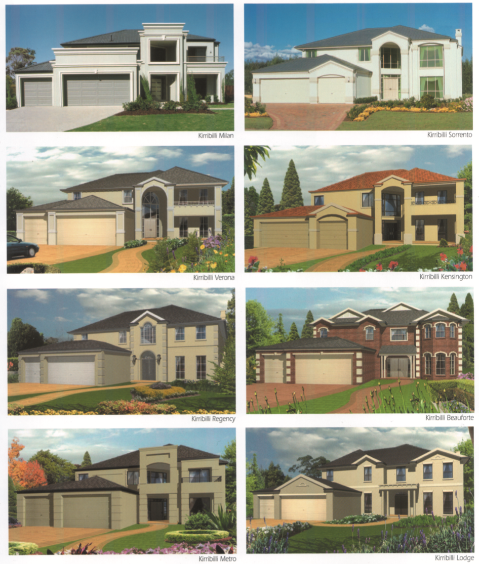 Clarendon Homes ‘Kirribilli’ Dwelling Façade Options